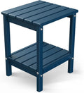 Adirondack Outdoor Side Table - All-Weather HDPE Small End Table