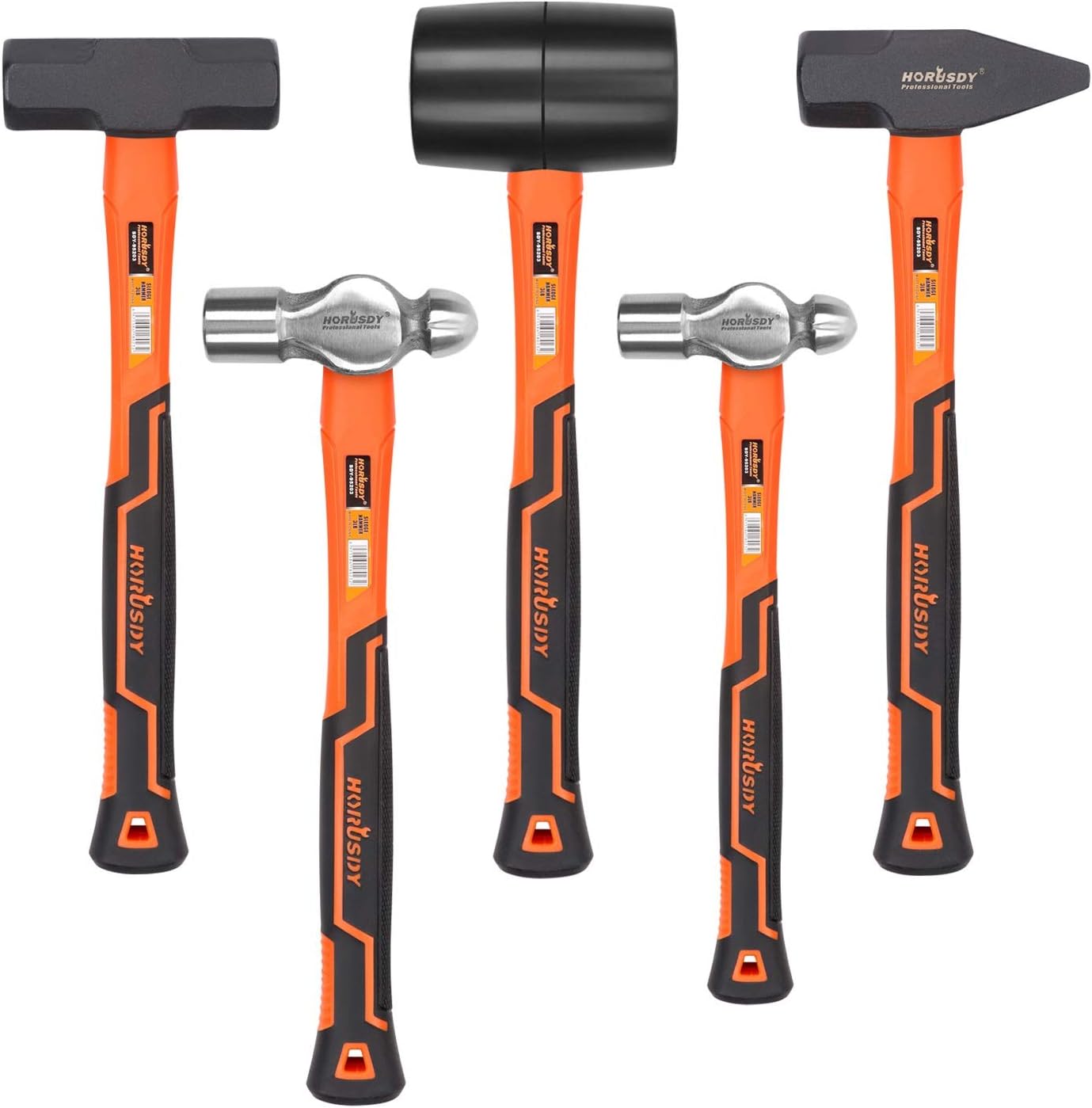 5-Piece Hammer Set with Durable Steel Construction for All Tasks