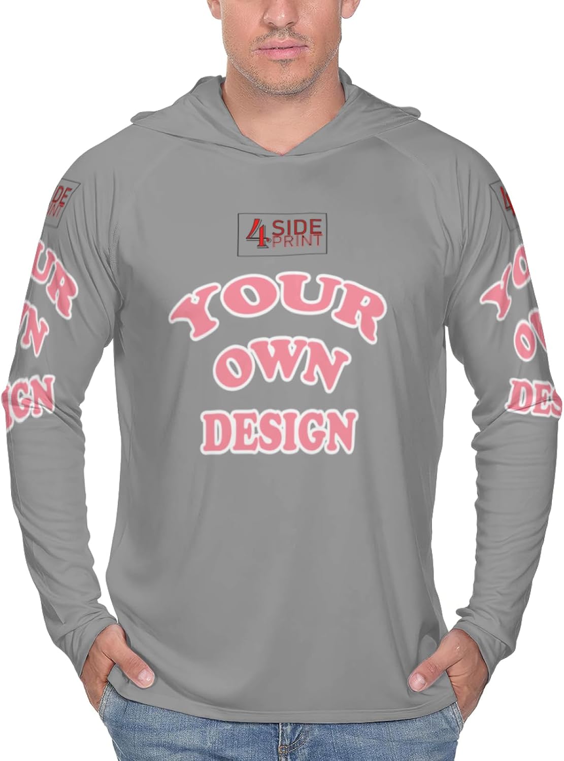 Personalized Sun Protection Hoodie for Men 