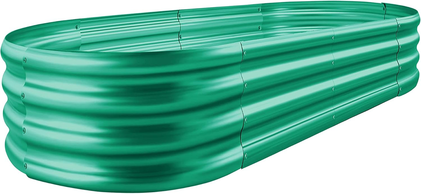 Land Guard 841 ft Green Raised Garden Bed for Vegetables & Herbs