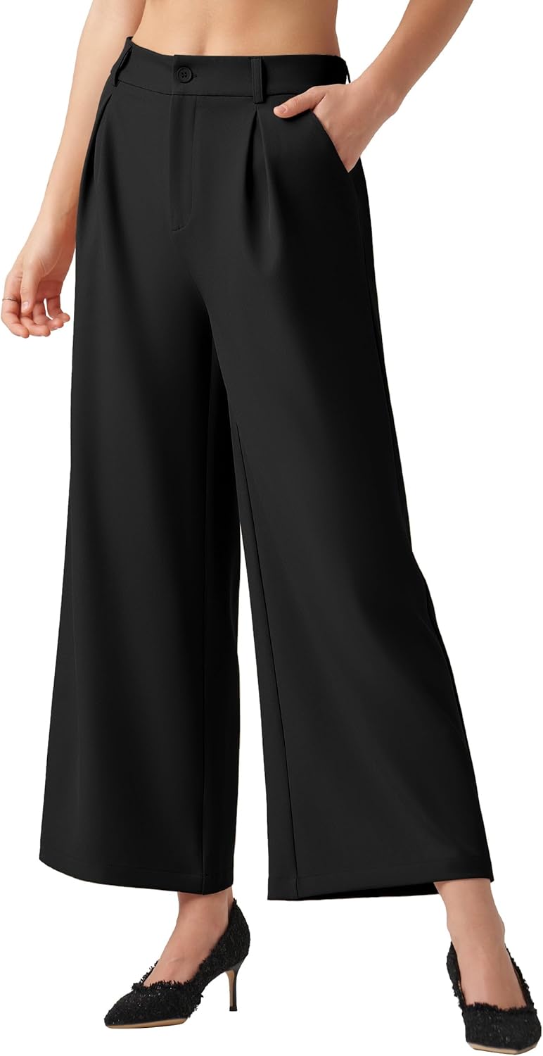 Willit Women's Wide Leg Pants for Business and Casual Wear