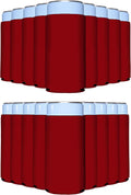 Slim Can Cooler Sleeves 100 Pack Red - Insulated Skinny Can Holders