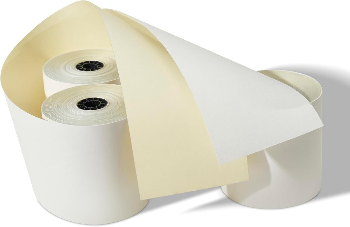 3 x 65 3-ply Carbonless Receipt Paper Rolls for POS Printers
