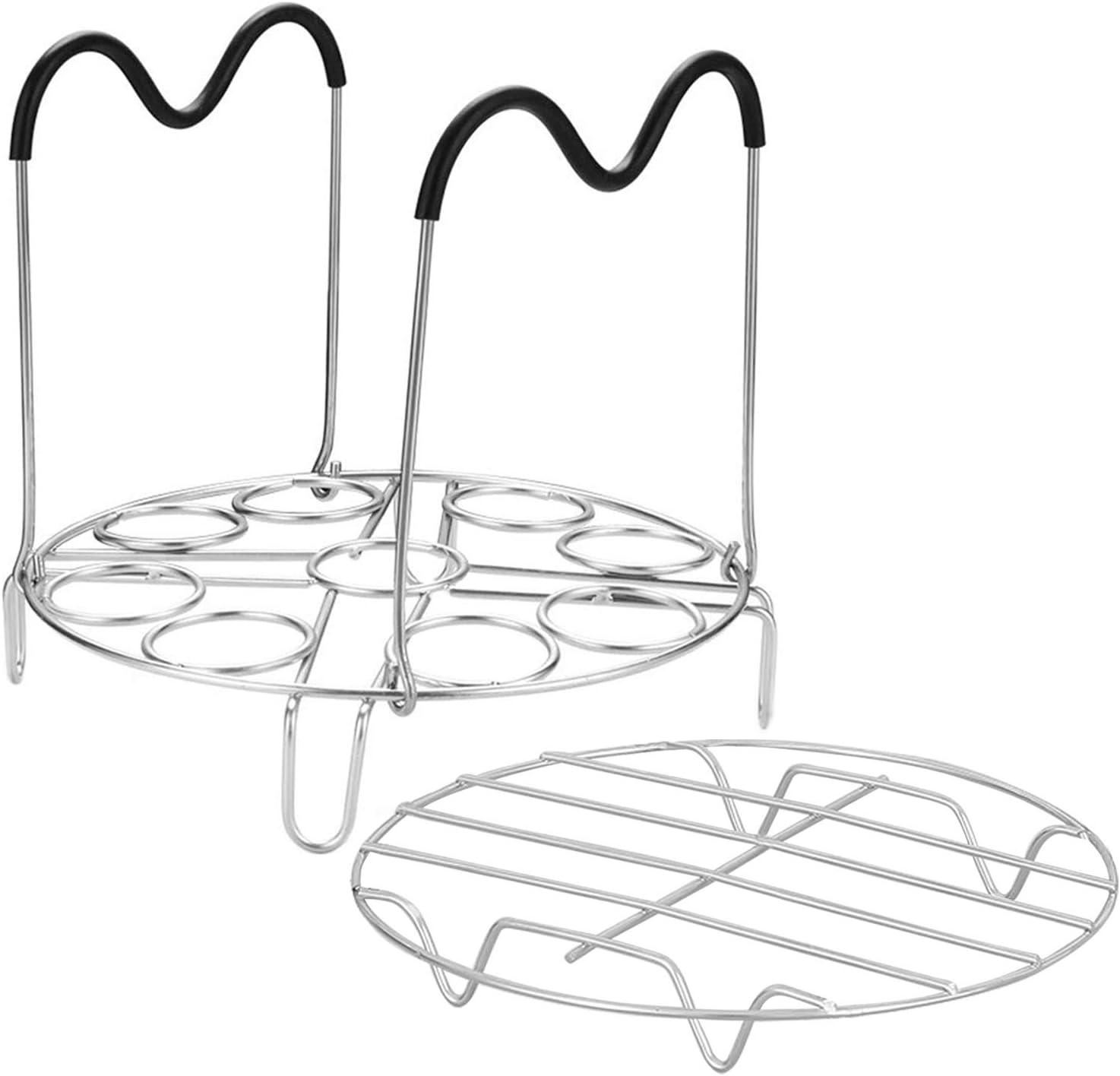 HOSIMAY 9-Hole Egg Steamer & Trivet Set