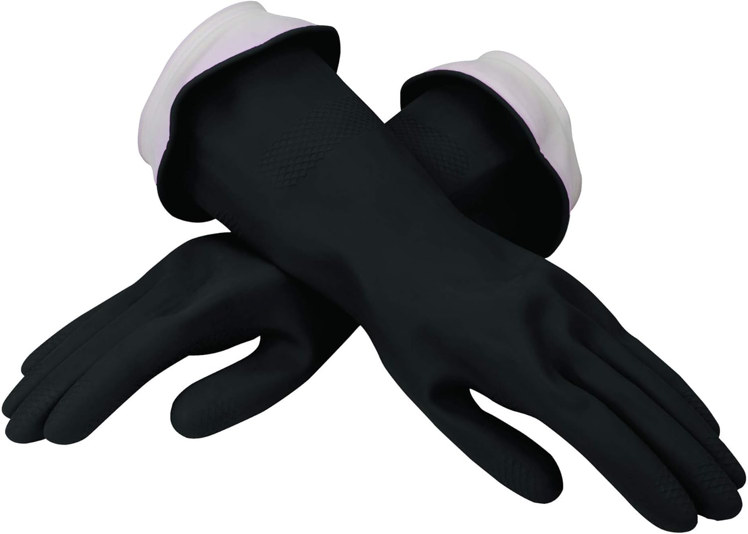 Waterblock Latex Gloves: Superior Grip & Comfort - Black