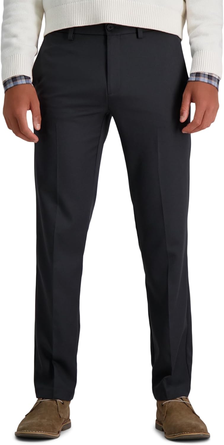 Haggar Men's Cool 18 Pro Straight Fit Casual Pant for Comfort