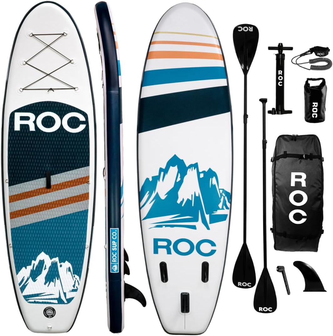 Roc Inflatable Stand Up Paddle Boards with Premium Accessories