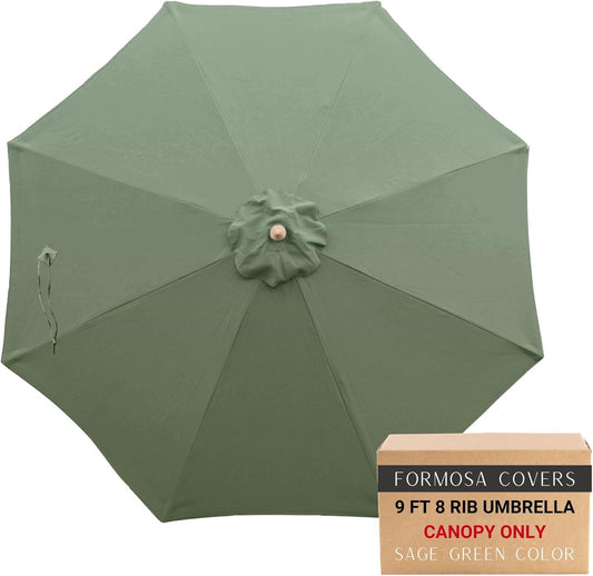 Formosa Covers 9ft Market Patio Umbrella Replacement Canopy