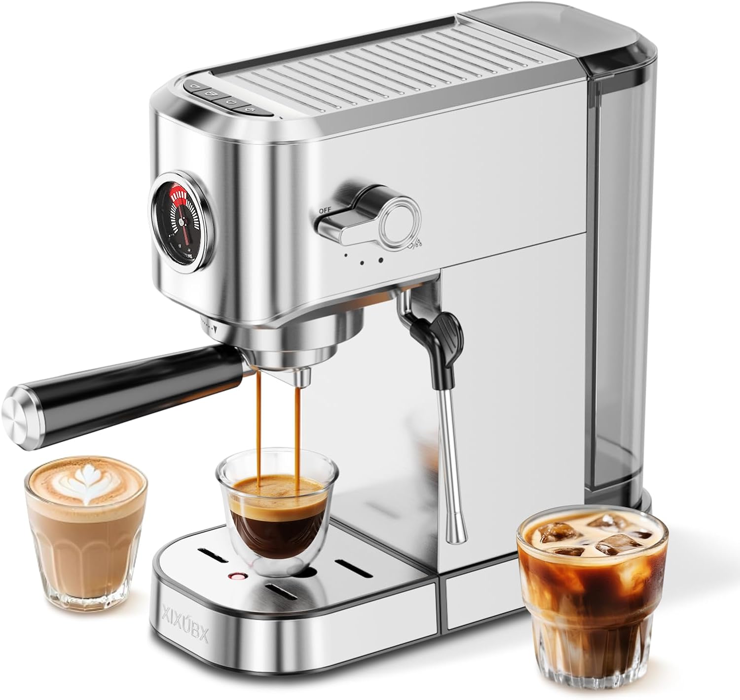 20Bar Espresso Machine with Milk Frother for Home & Office