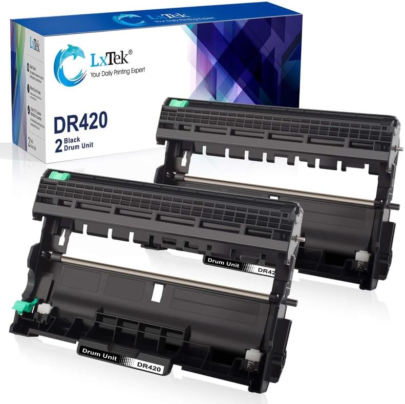 LxTek DR420 Drum Unit Replacement for Brother Printers - 2 Pack