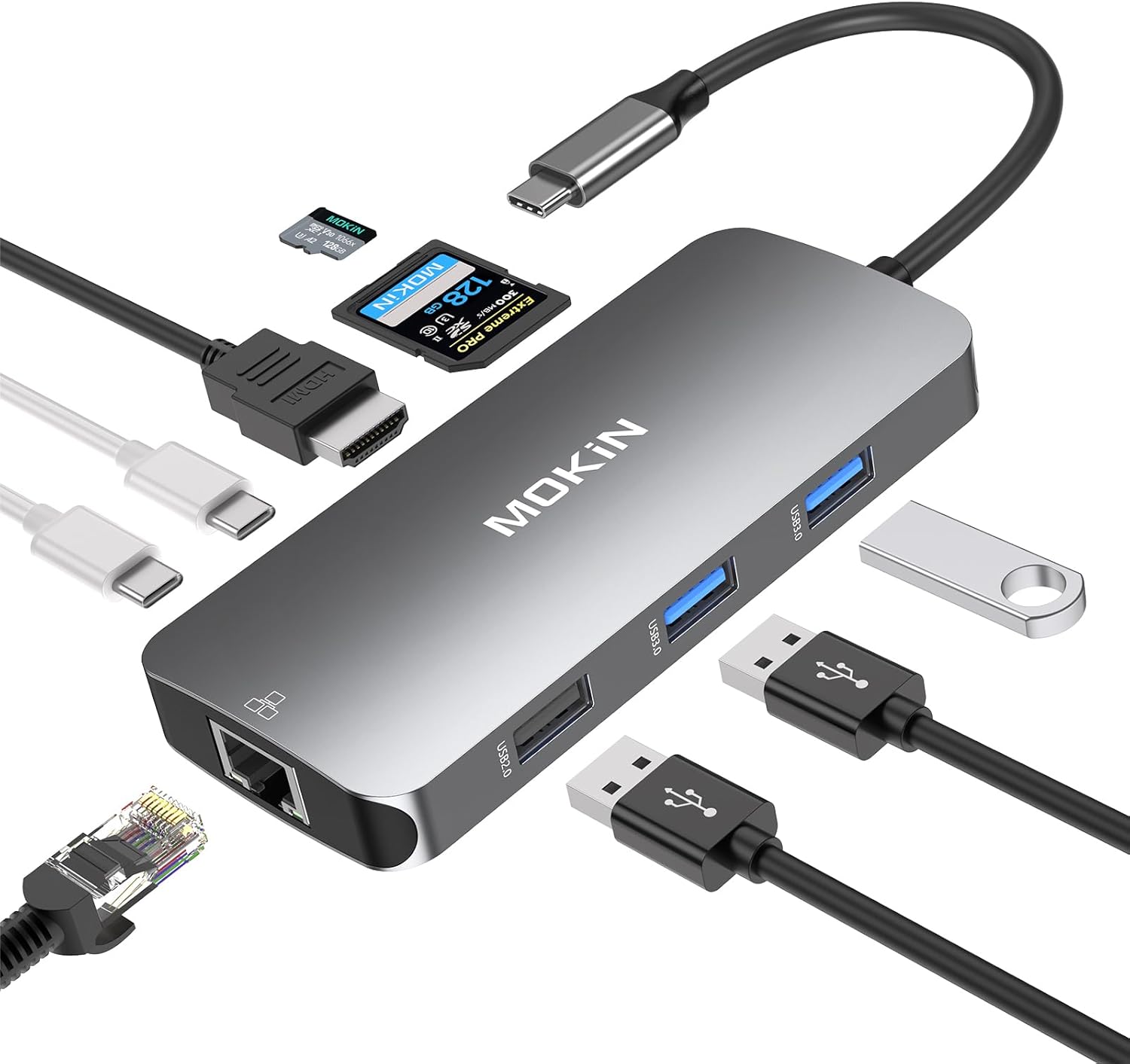 USB C Adapter for MacBook Pro with HDMI and 3 USB Ports