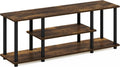 Furinno Turn-N-Tube 3D 3-Tier Entertainment Stand for TVs