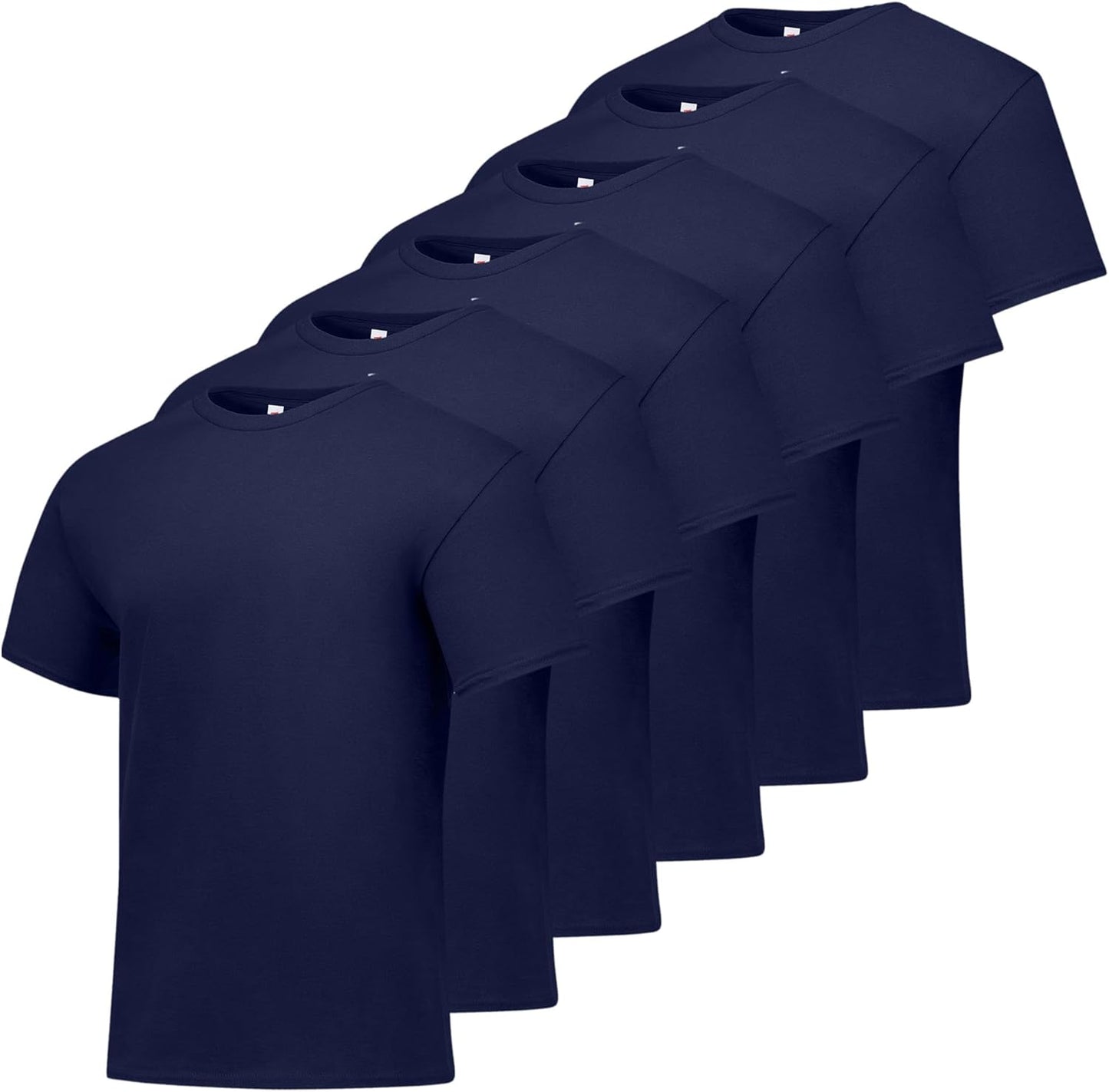 Hanes Men's Essentials T-Shirt 4 and 6 Packs for All-Day Comfort