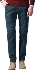 Match Mens Slim Tapered Flat Front Casual Pants - Slim (Style DXUQ)
