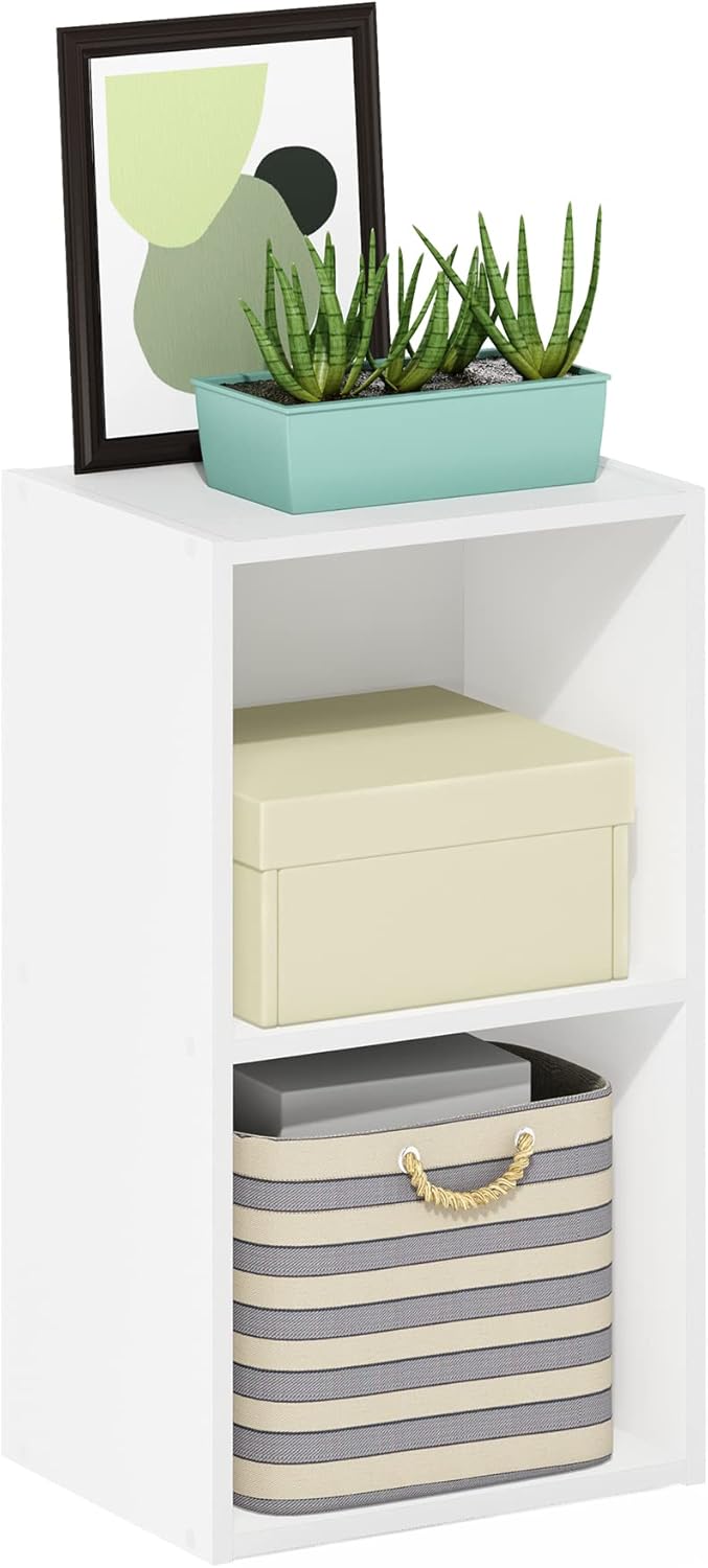 Furinno PASIR 2-Tier Modern Bookshelf for Home and Office