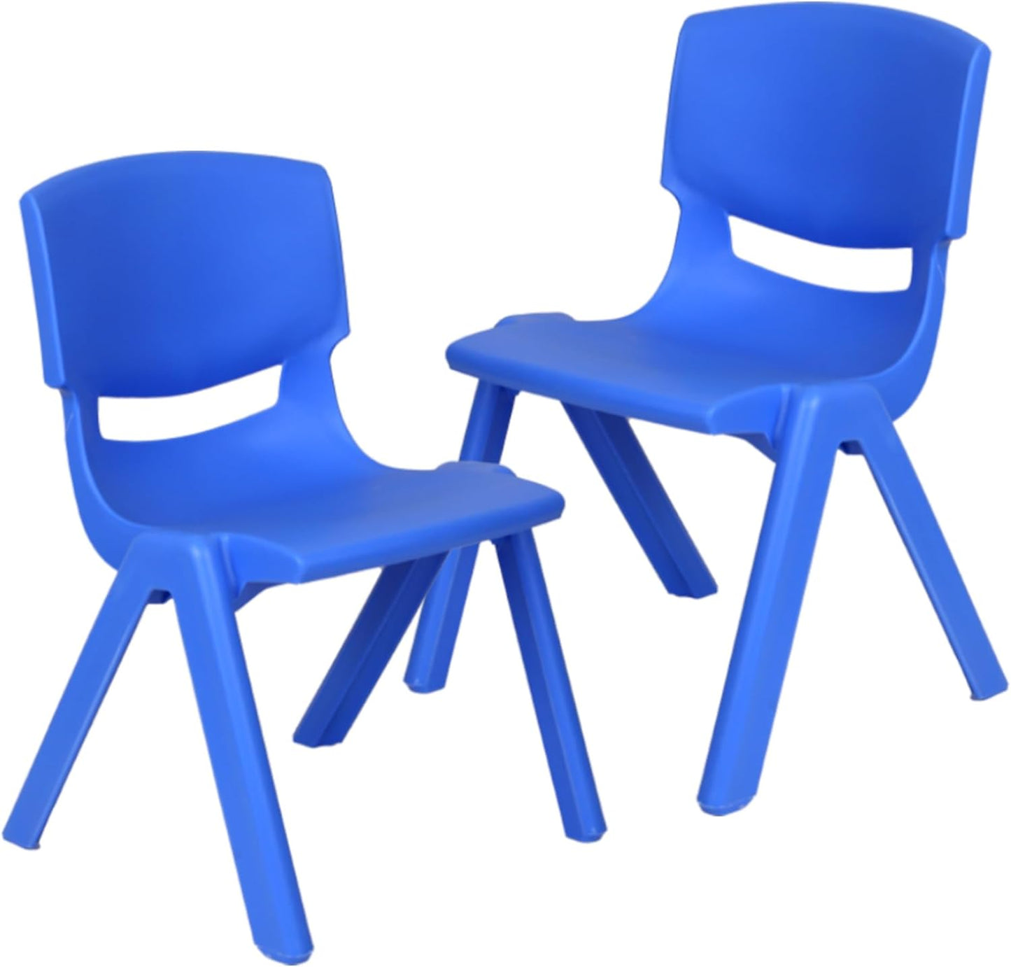 Kids Plastic Chair Set of 2 for Toddlers - Stackable Design
