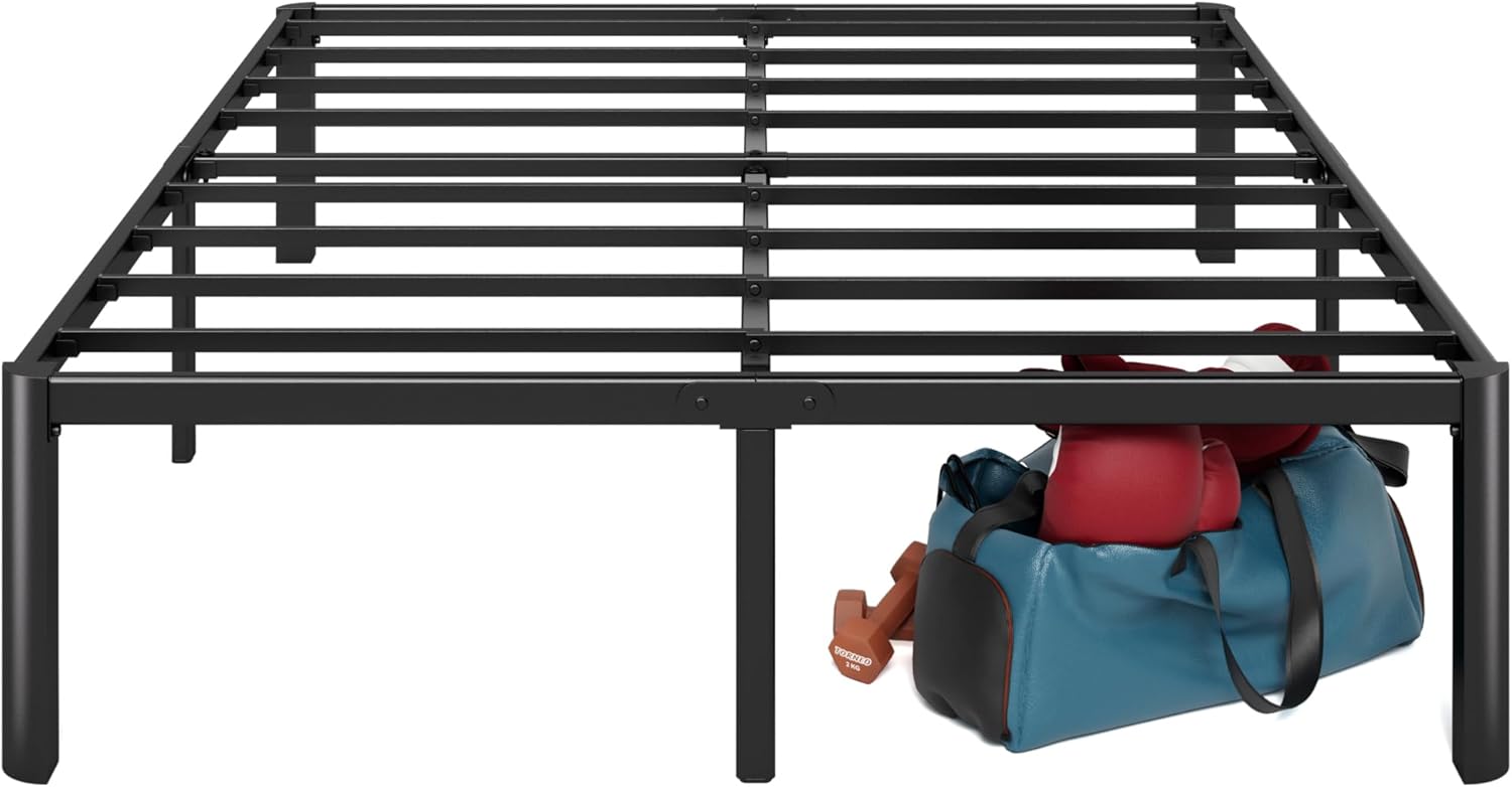 ZINUS Van 16 Inch Metal Platform Bed with Steel Slat Support