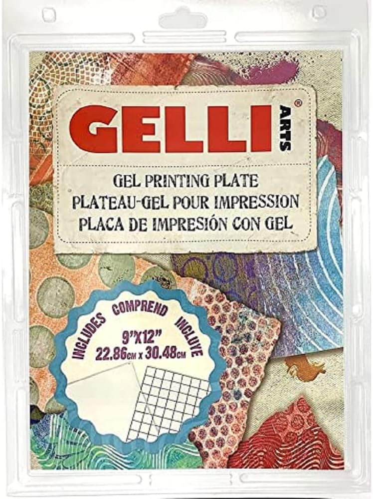 Gelli Arts Gel Printing Plate - 9in X 12in for Easy Monoprinting