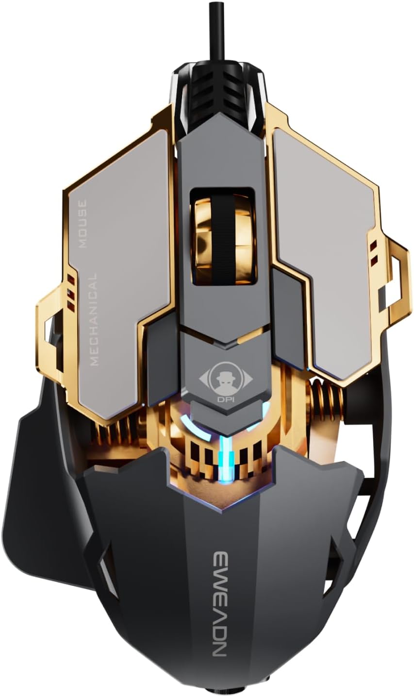 EWEADN G5 Wired Gaming Mouse with Ergonomic RGB Design