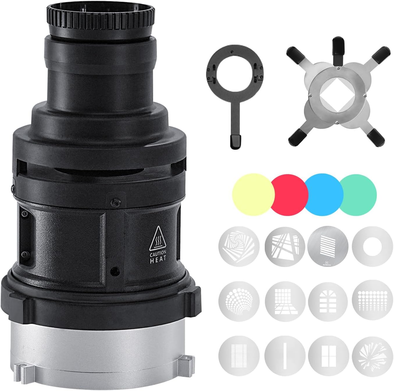 WELLMAKING S-80LED Bowens Mount Optical Snoot for LED Lights