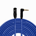 Balanced XLR to Right Angle 1/4ft TRS Cable 100ft - Reliable Live