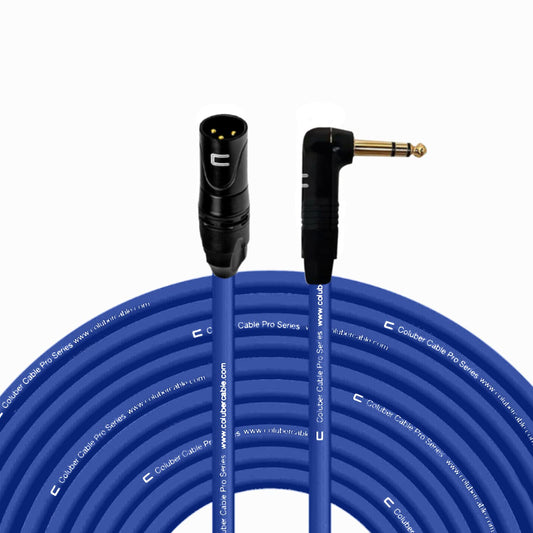 Balanced XLR Cable Male to Right Angle 1/4in TRS - 100 Feet