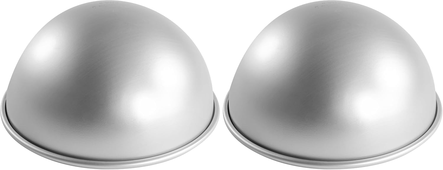 Fat Daddio's 9 x 4 Inch Anodized Aluminum Hemisphere Pan Set