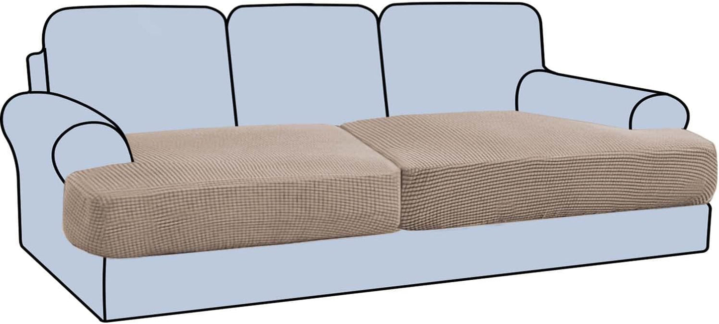 H.VERSAILTEX Stretch T Cushion Sofa Slipcovers for 2 Cushion Couch