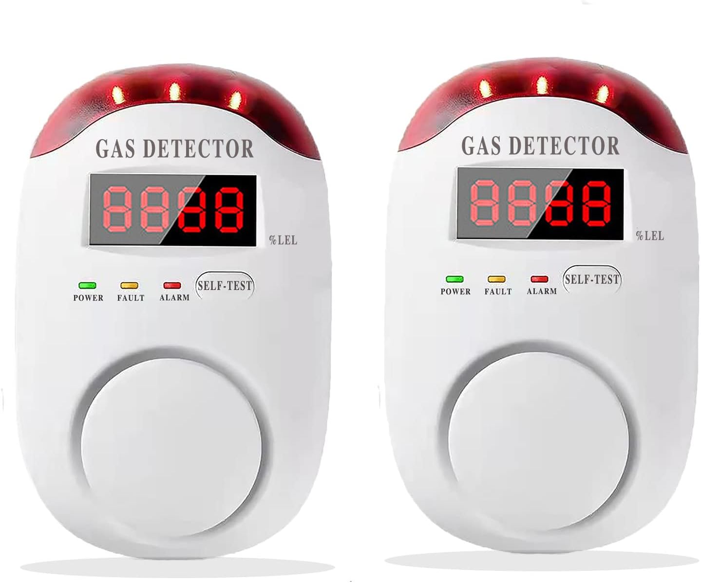 Natural Gas Detector Plug-in for Home & RV - 2 PCS Safety Device