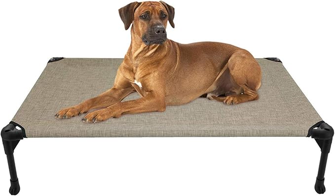 Veehoo Cooling Elevated Dog Bed for Indoor and Outdoor Use