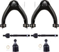 6pc Suspension Control Arm Ball Joint Tie Rod End for Honda Civic