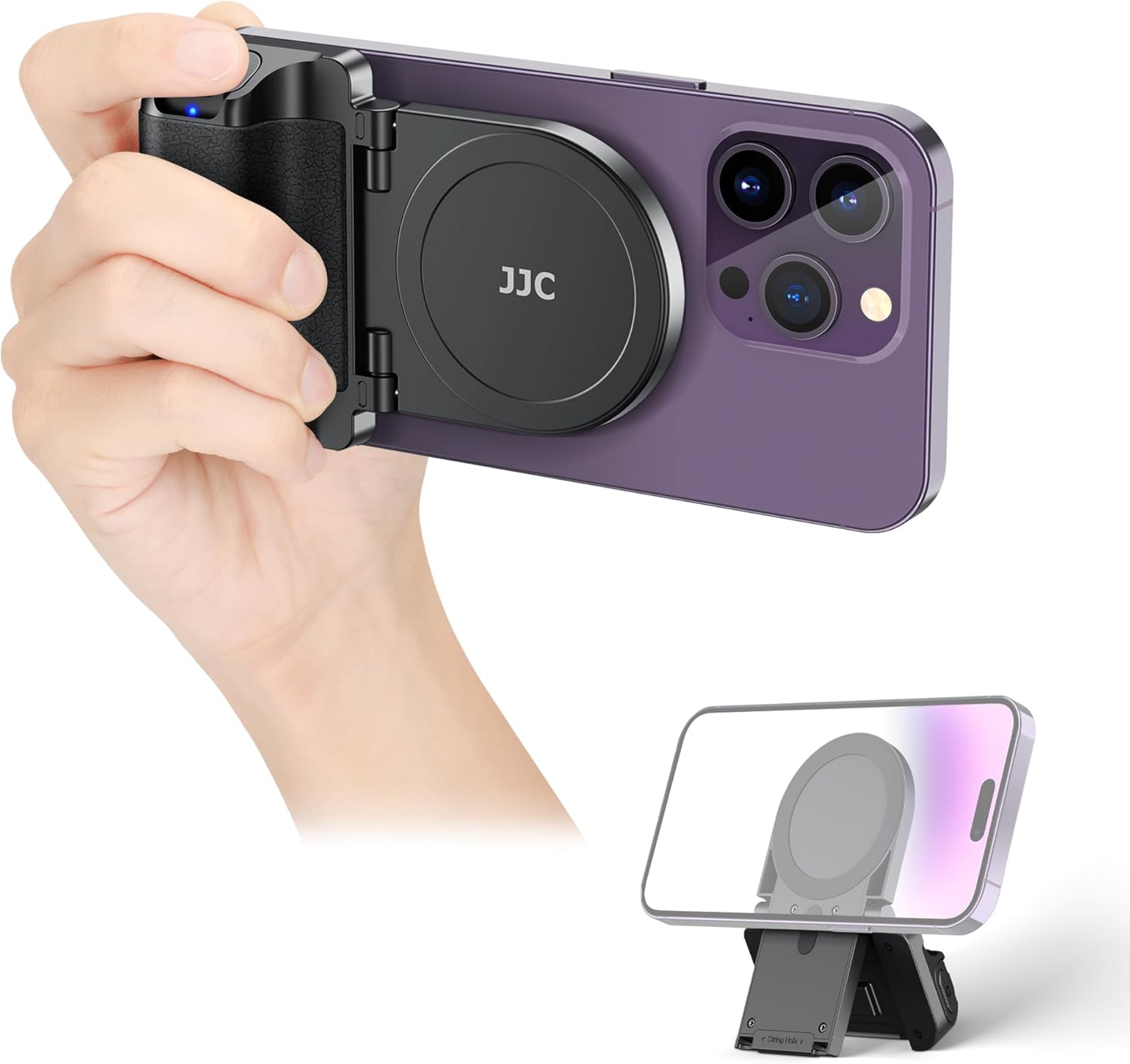 Magnetic Phone Camera Grip with Remote Shutter