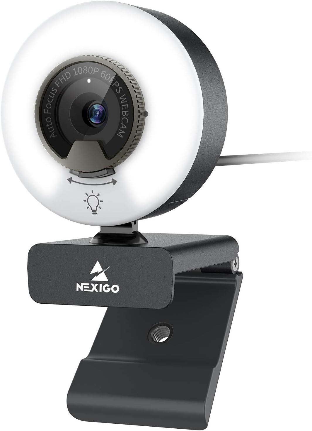 NexiGo N960E 1080P Webcam with Light and Fast AutoFocus