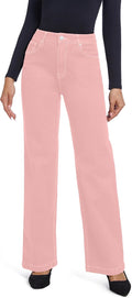 Women's Straight Leg High Waisted Jeans - Comfortable