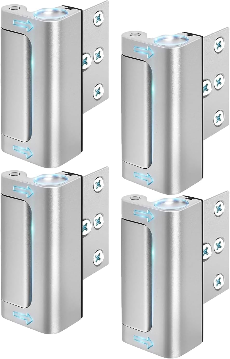 Home Security Door Lock 4 Pack for Childproof Safety and Strength