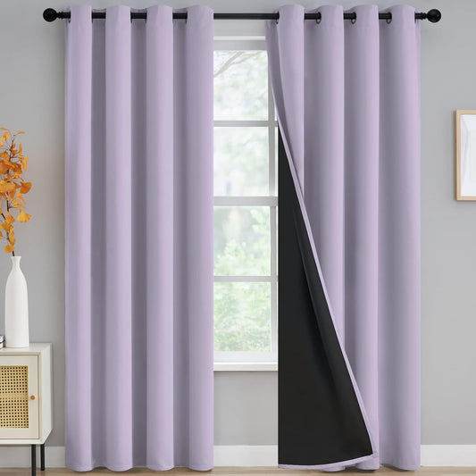 100% Blackout Window Curtain Panels for Bedroom and Living Room