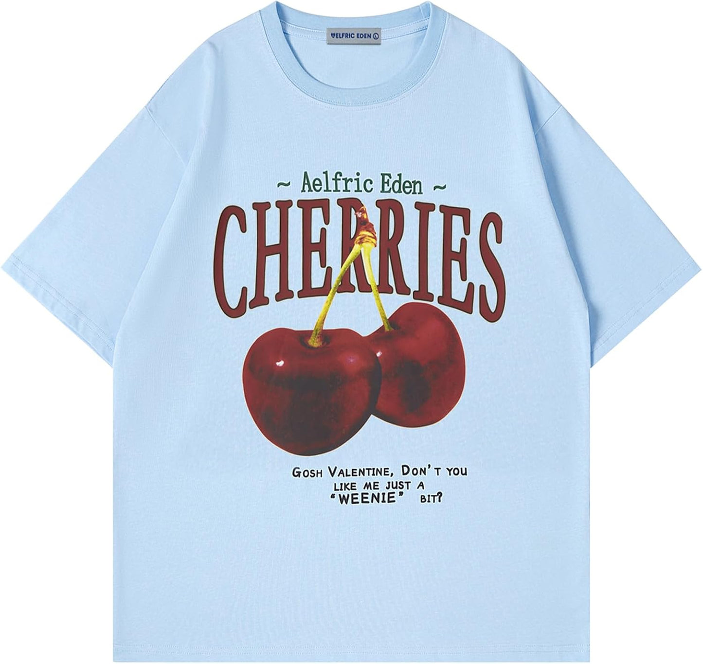 Chic Cherry Oversized Graphic Tees for Unisex Summer Style