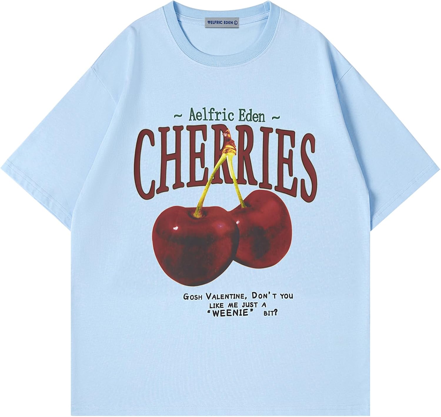 Chic Cherry Oversized Graphic Tees for Unisex Summer Style