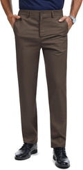 Men's Tall Classic Fit Flex Flat Front Dress Pants (Style MQNT)
