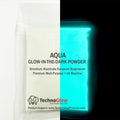 Glow in the Dark & UV Reactive Powder PRO-Series - Natural Aqua 8 oz