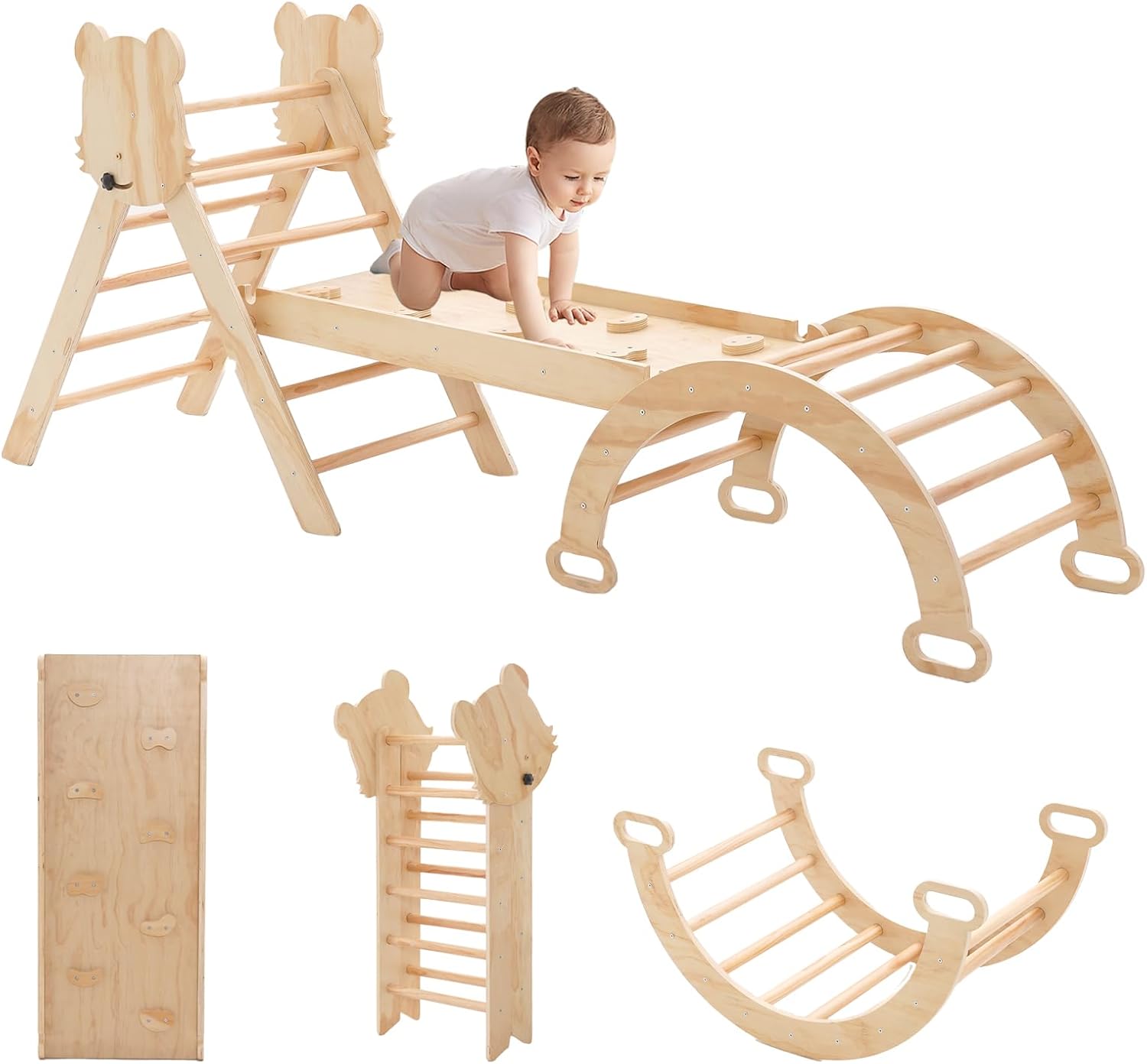 Foldable Big Size Climbing Set for Toddlers 7in1 by Aelbsty