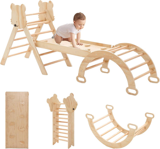 Foldable Big Size Climbing Set for Toddlers 7in1 by Aelbsty