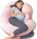 QUEEN ROSE E Shaped Pregnancy Pillow - Detachable Belly Support