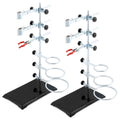 QWORK Laboratory Grade Metalware Set 2 Pack Lab Support Stand Set