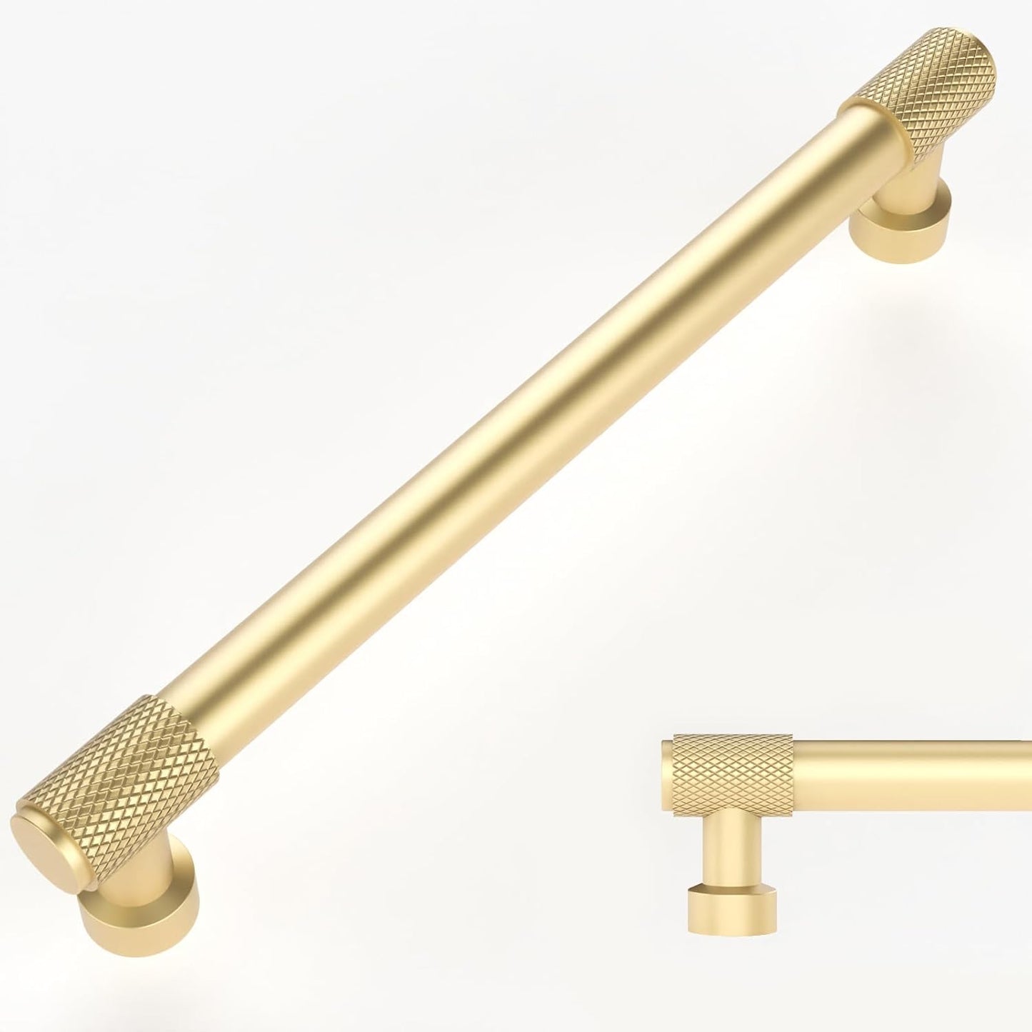 Gold Knurled Cabinet Pulls for Stylish Kitchen Upgrades