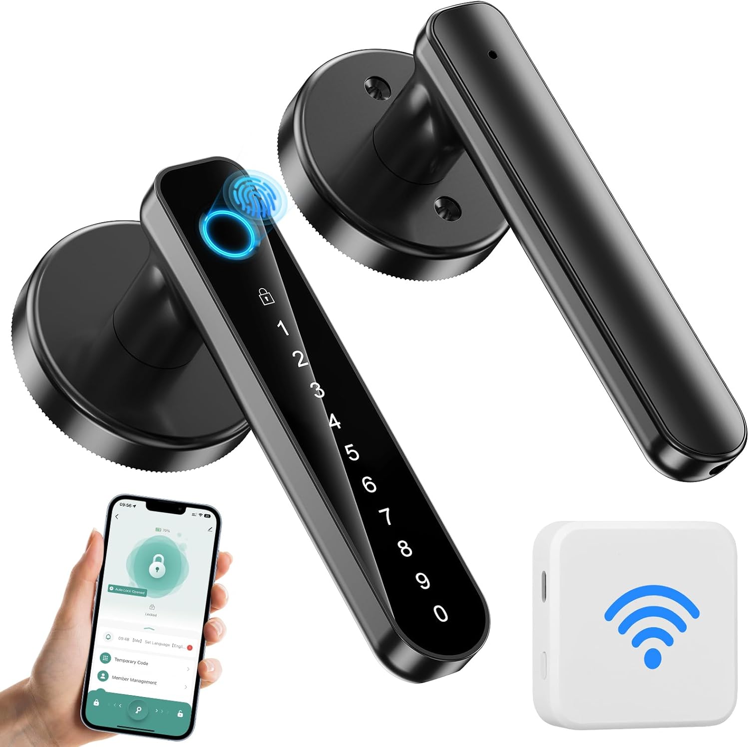 Fingerprint Door Lock with Biometric Smart Technology for Security