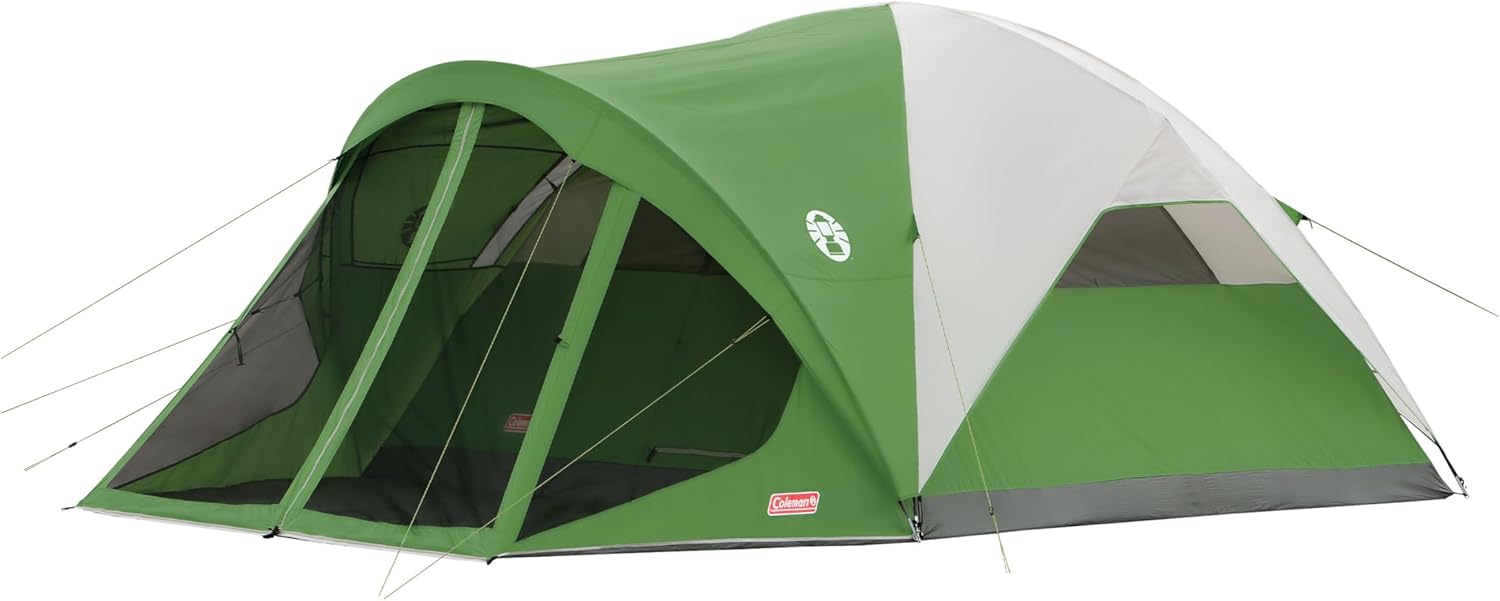 Quick Setup Coleman Tent - Sleeps 6/8, Weatherproof & PFAS-Free