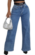 Wide Leg Jeans High Rise Baggy Loose Denim Pants - Casual Comfort
