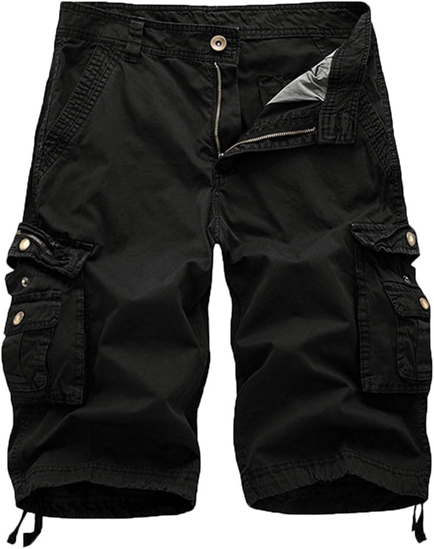 FOURSTEEDS Women's Cotton Loose Fit Cargo Shorts with Pockets