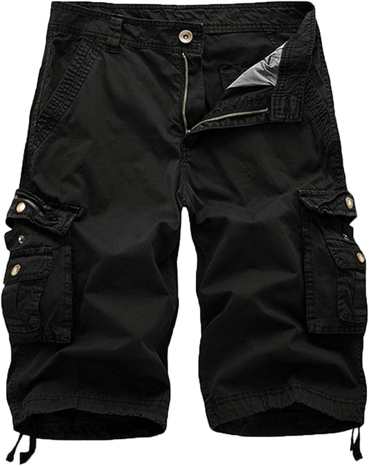 FOURSTEEDS Women's Cotton Loose Fit Cargo Shorts with Pockets